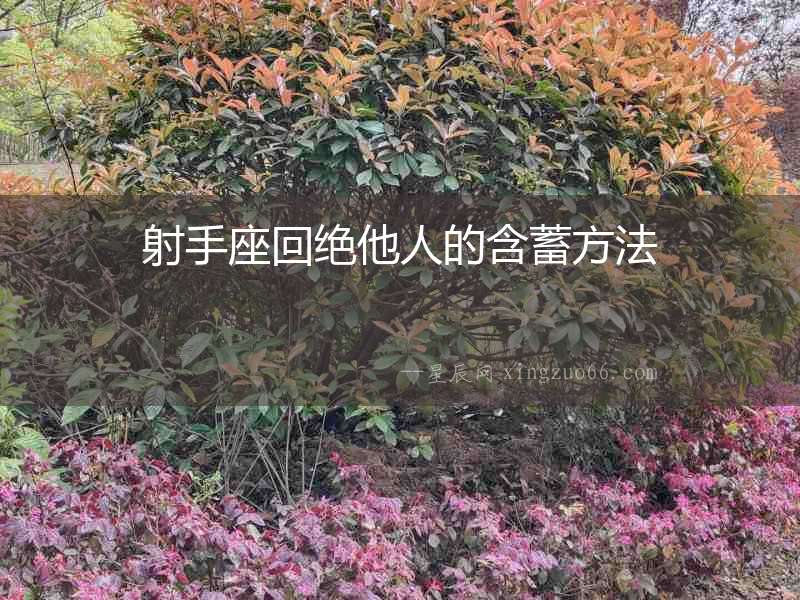 射手座回絕他人的含蓄方法