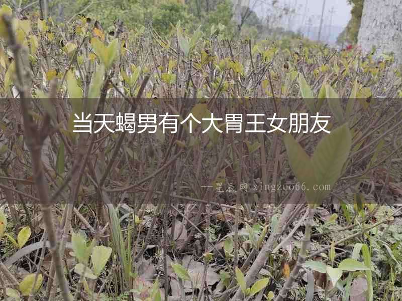 當天蝎男有個大胃王女朋友