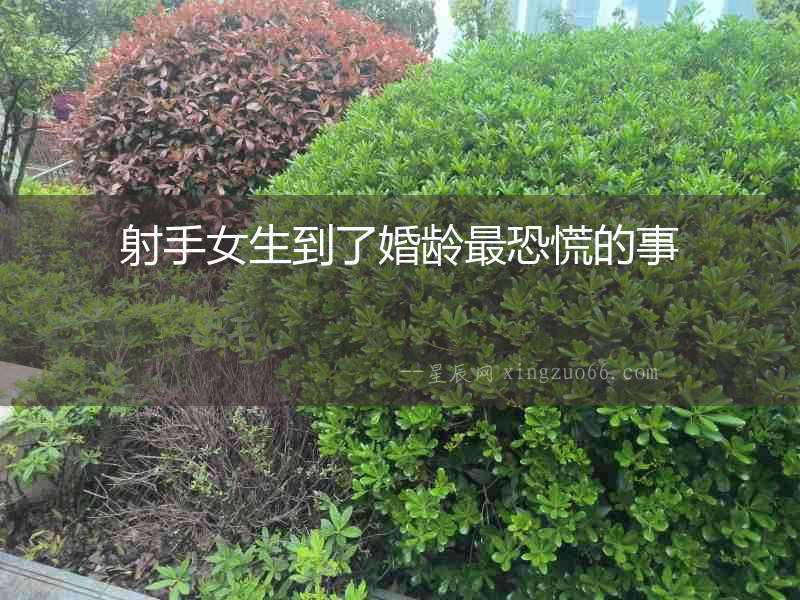 射手女生到了婚齡最恐慌的事