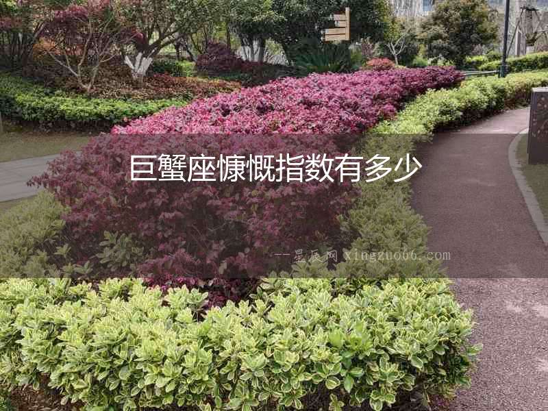 巨蟹座慷慨指數(shù)有多少