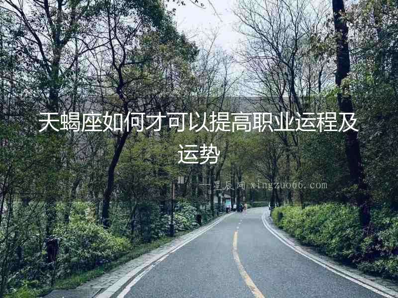 天蝎座如何才可以提高職業運程及運勢