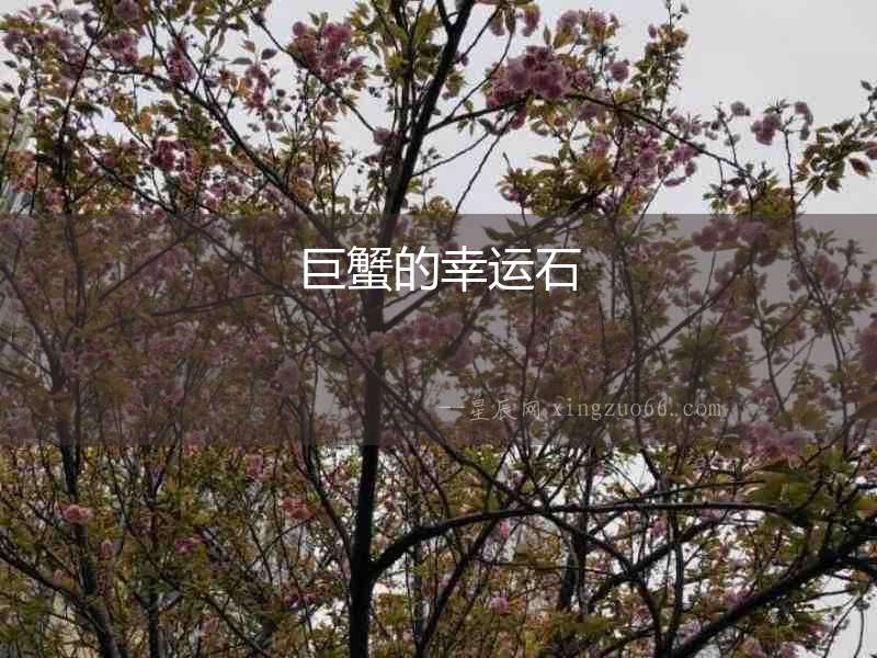 巨蟹的幸運石