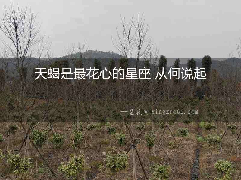 天蝎是最花心的星座 從何說(shuō)起