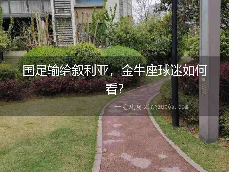 國足輸給敘利亞，金牛座球迷如何看？