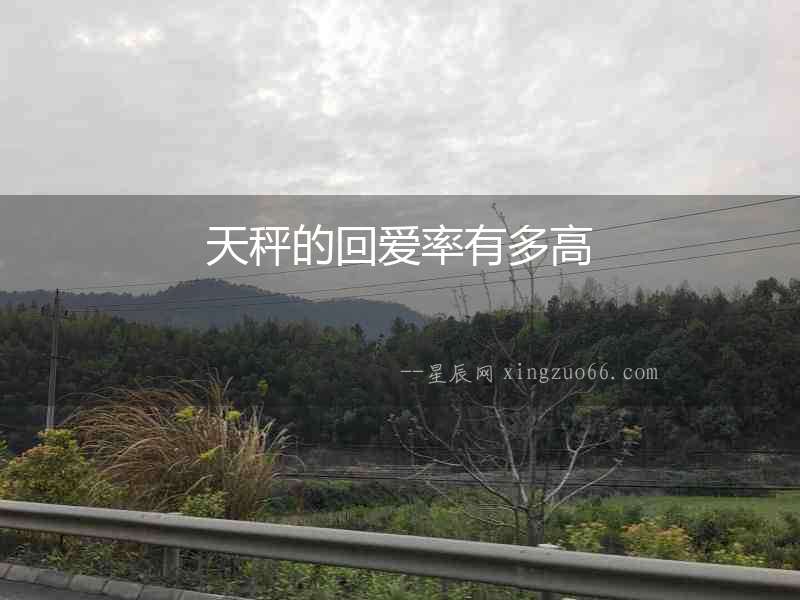 天秤的回愛(ài)率有多高