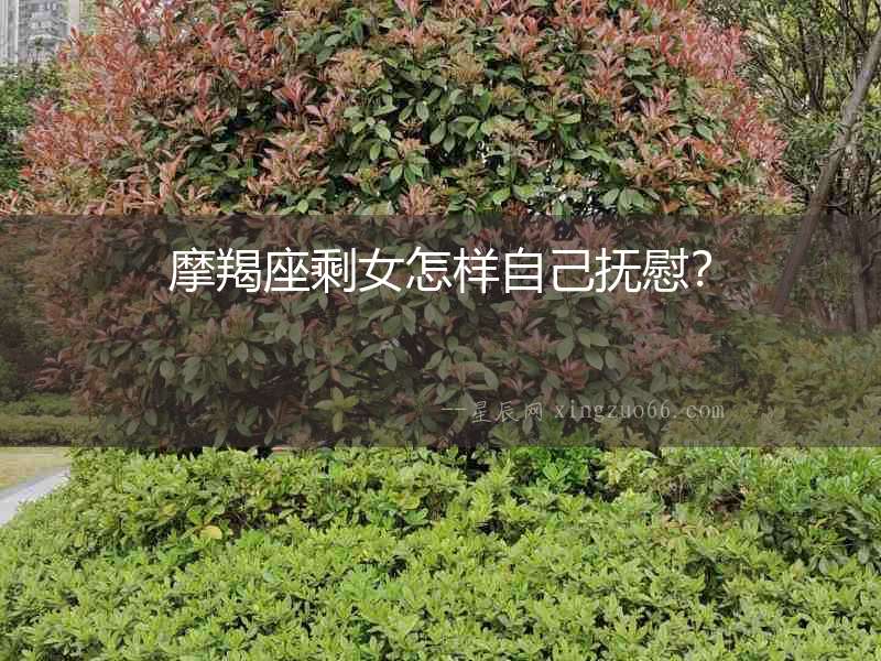 摩羯座剩女怎樣自己撫慰？