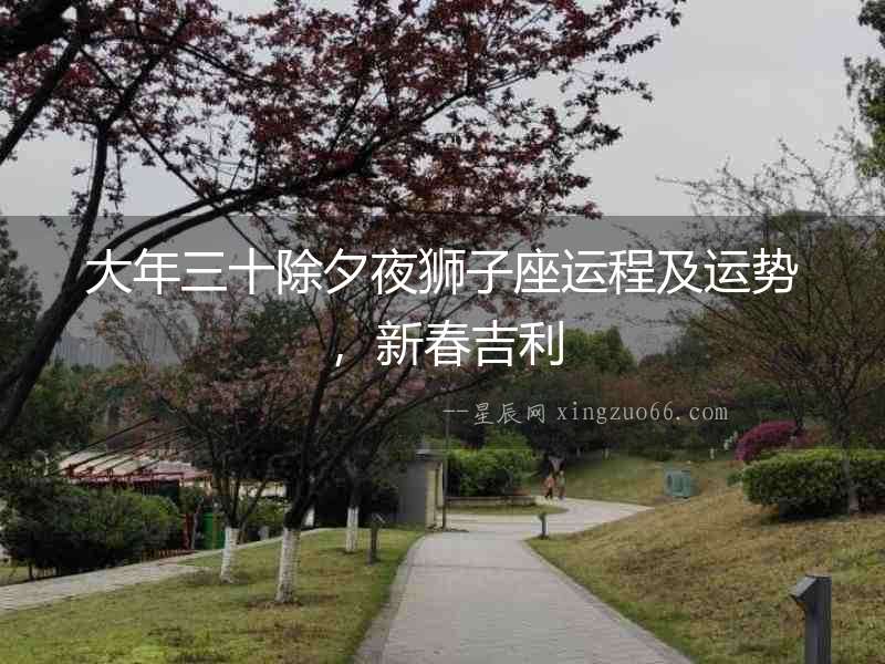 大年三十除夕夜獅子座運程及運勢，新春吉利