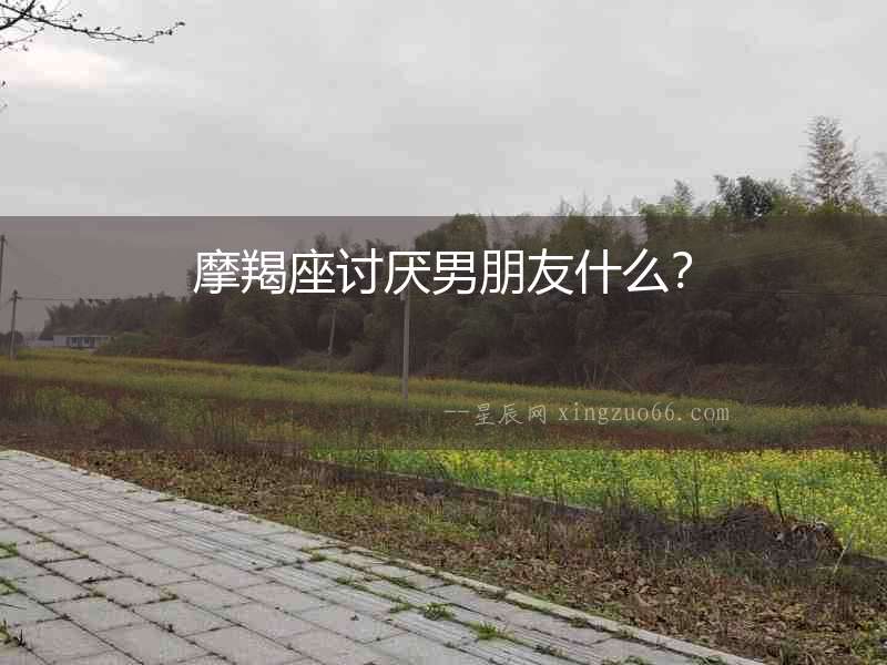 摩羯座討厭男朋友什么？