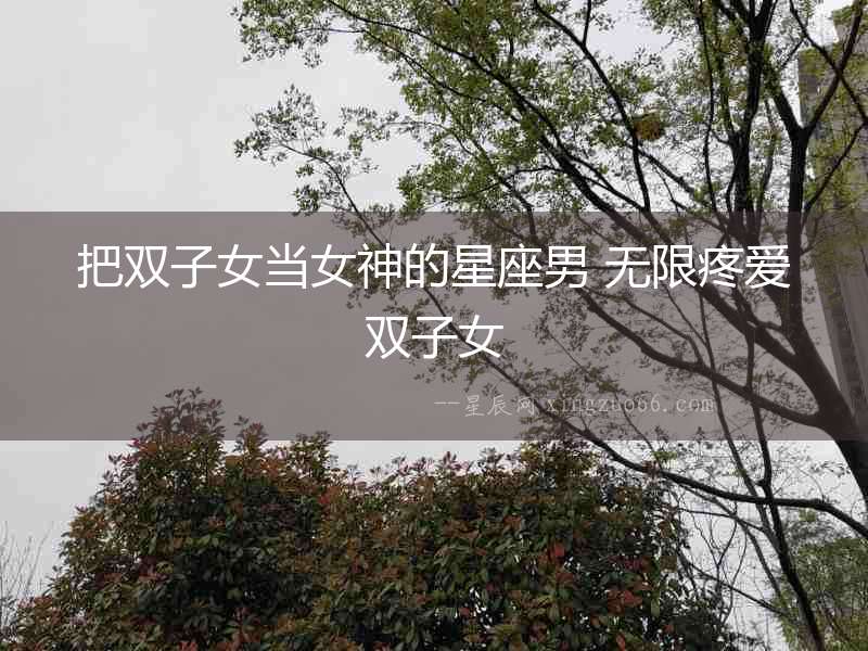 把雙子女當女神的星座男 無限疼愛雙子女
