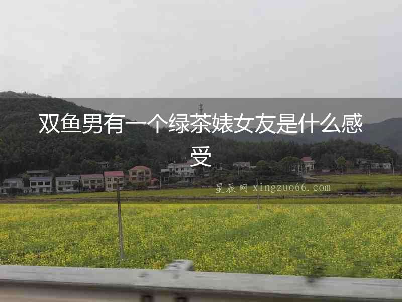 雙魚男有一個綠茶婊女友是什么感受