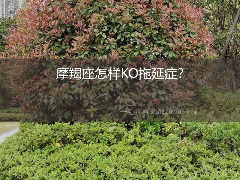 摩羯座怎樣KO拖延癥？