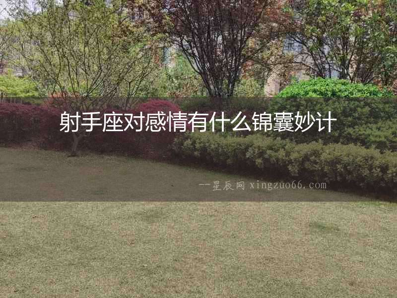 射手座對感情有什么錦囊妙計