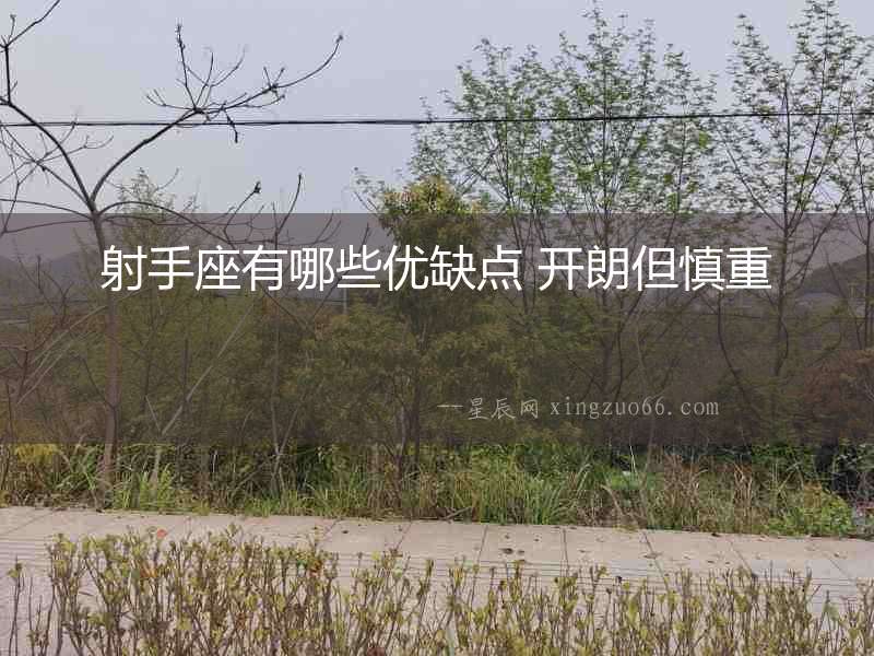 射手座有哪些優缺點 開朗但慎重