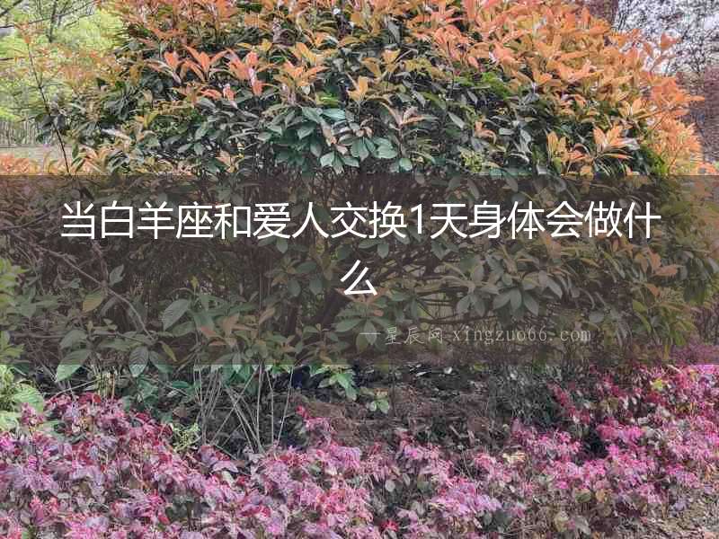 當白羊座和愛人交換1天身體會做什么