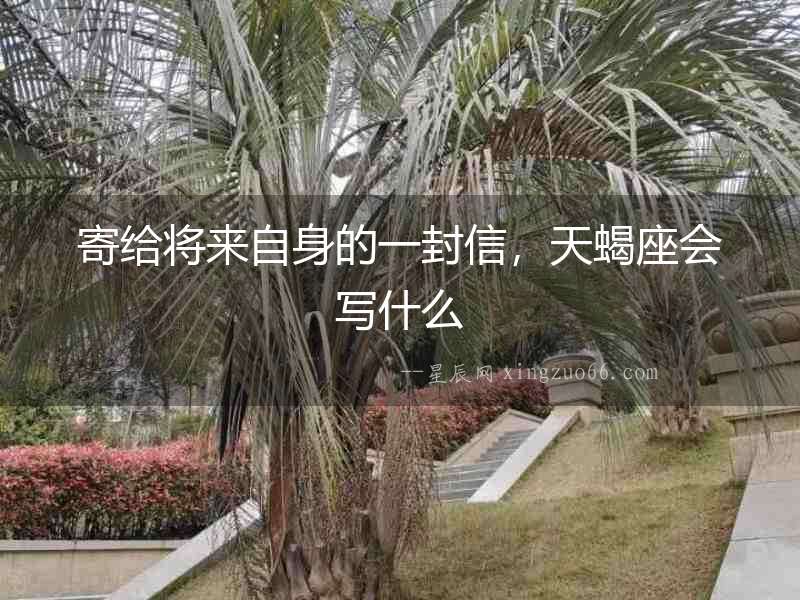 寄給將來自身的一封信，天蝎座會寫什么
