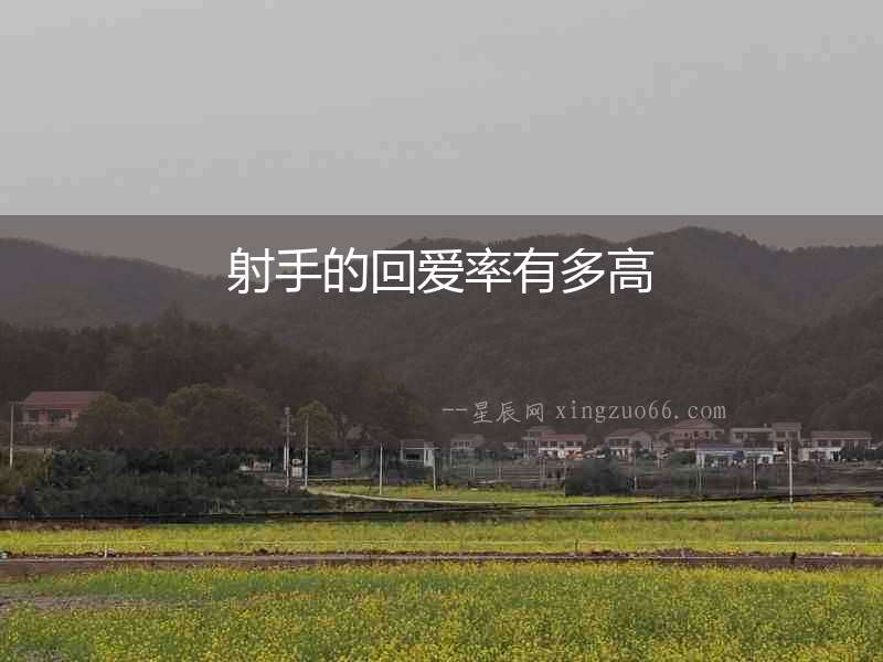 射手的回愛率有多高