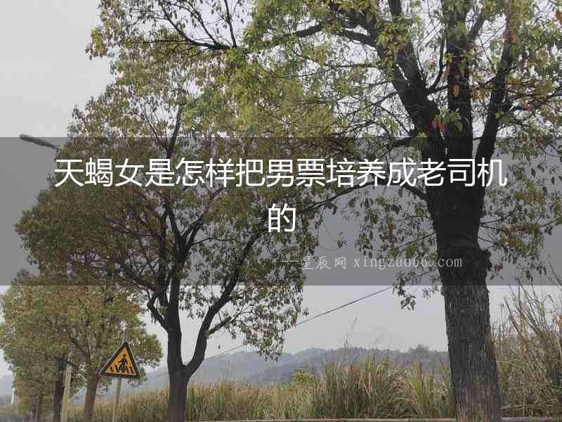 天蝎女是怎樣把男票培養成老司機的