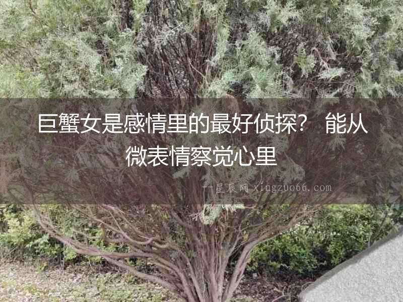 巨蟹女是感情里的最好偵探？ 能從微表情察覺(jué)心里