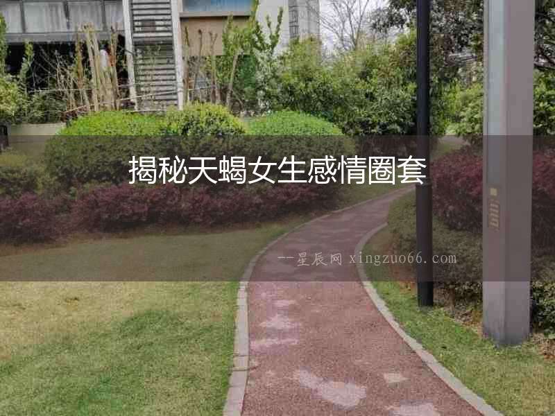 揭秘天蝎女生感情圈套