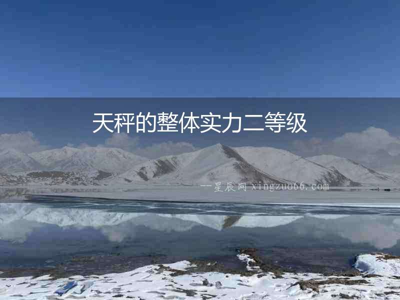 天秤的整體實力二等級