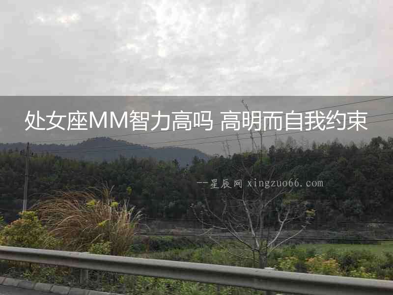 處女座MM智力高嗎 高明而自我約束