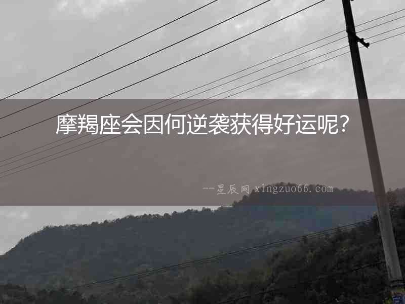 摩羯座會因何逆襲獲得好運呢？