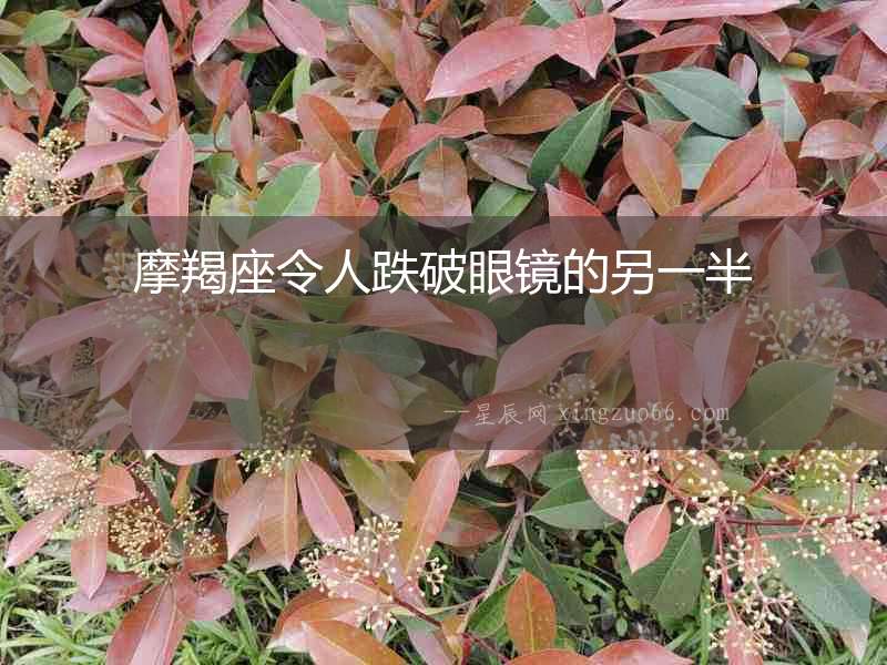 摩羯座令人跌破眼鏡的另一半