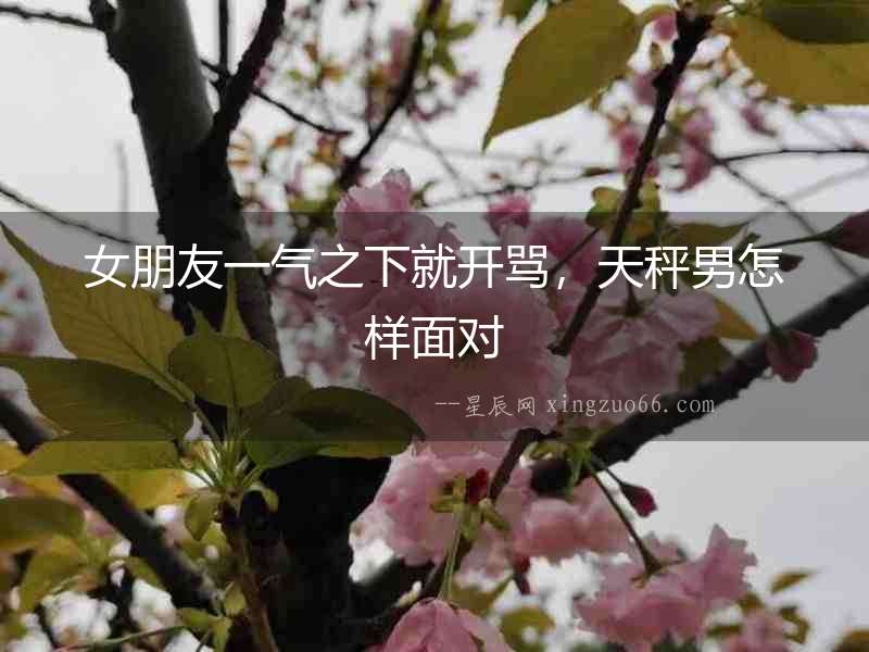 女朋友一氣之下就開罵，天秤男怎樣面對(duì)