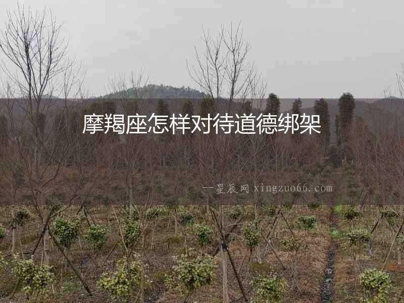 摩羯座怎樣對待道德綁架