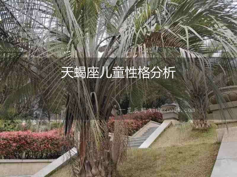 天蝎座兒童性格分析
