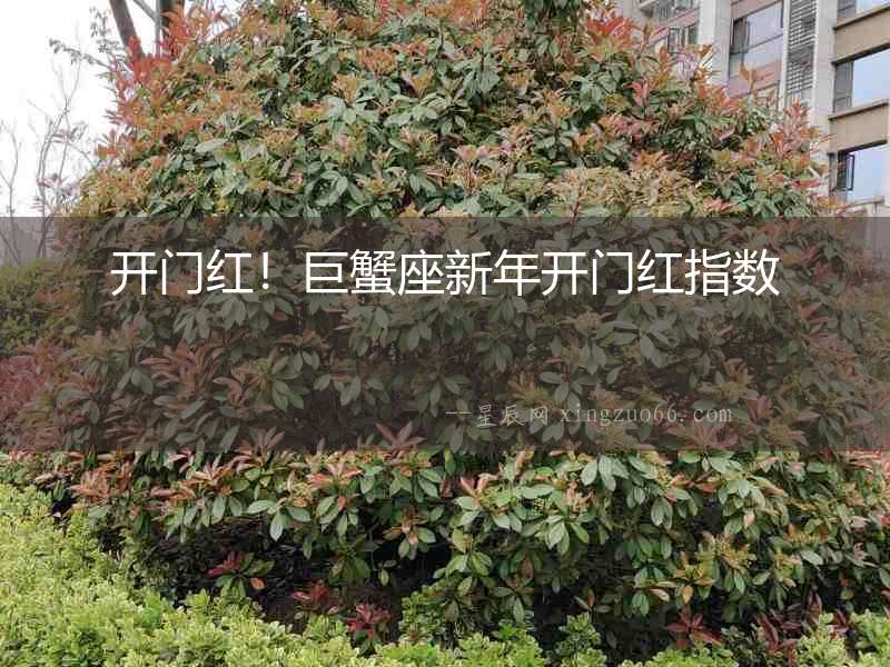 開門紅！巨蟹座新年開門紅指數(shù)