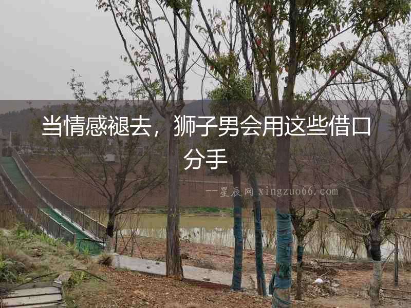 當情感褪去，獅子男會用這些借口分手