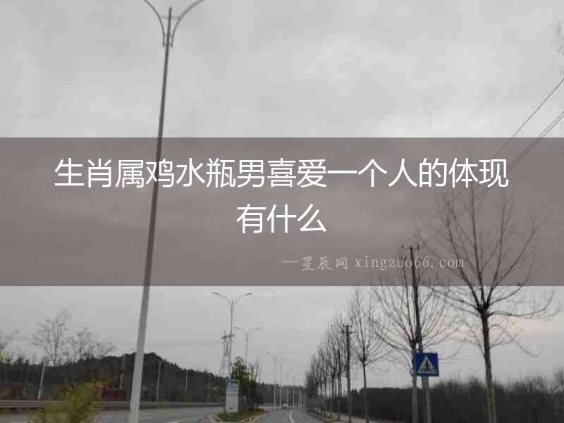 生肖屬雞水瓶男喜愛一個人的體現有什么
