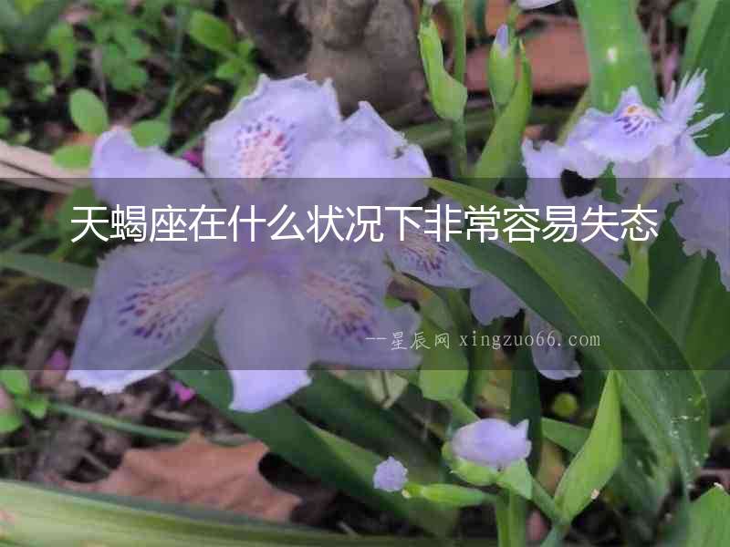 天蝎座在什么狀況下非常容易失態