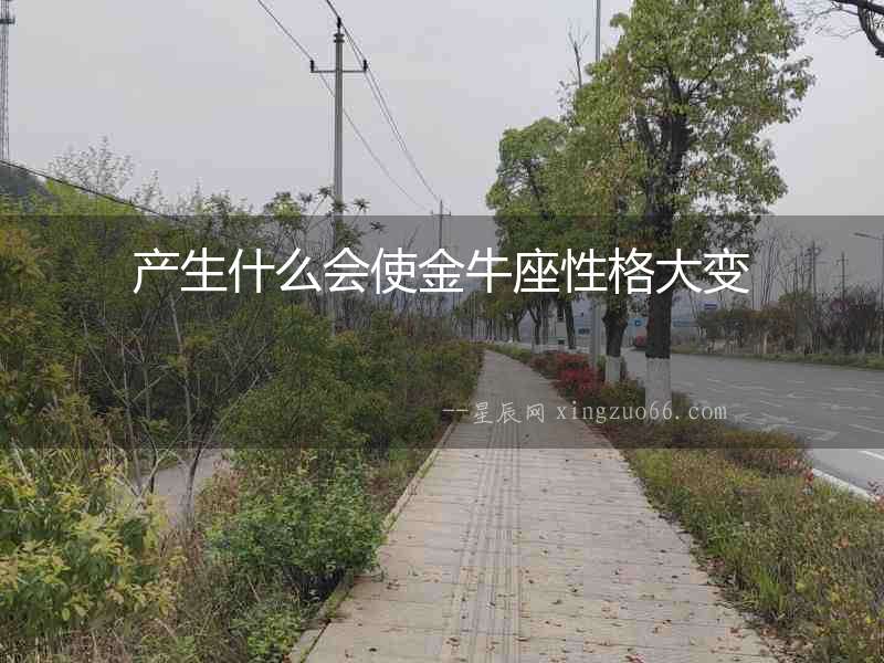 產生什么會使金牛座性格大變
