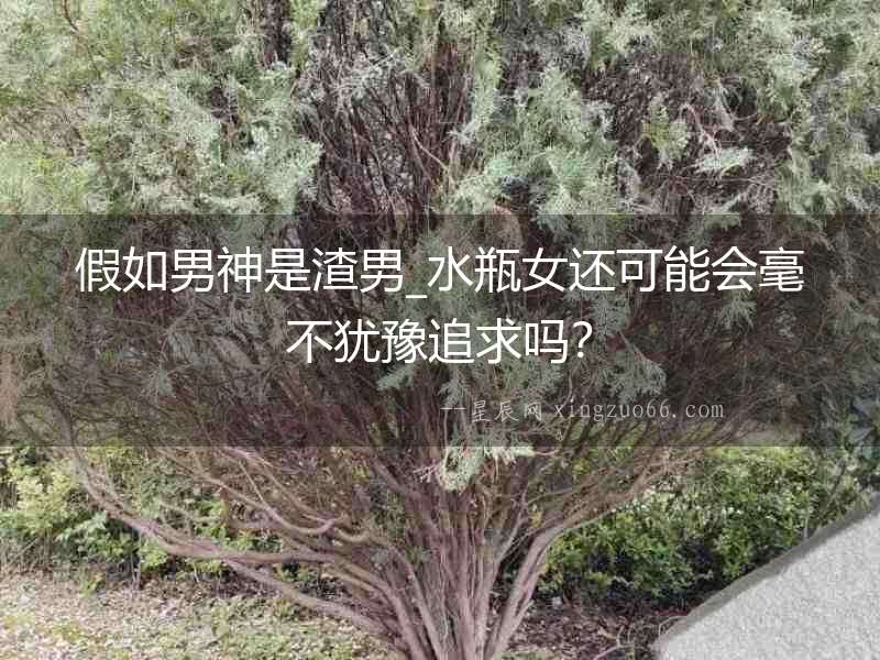 假如男神是渣男_水瓶女還可能會毫不猶豫追求嗎？