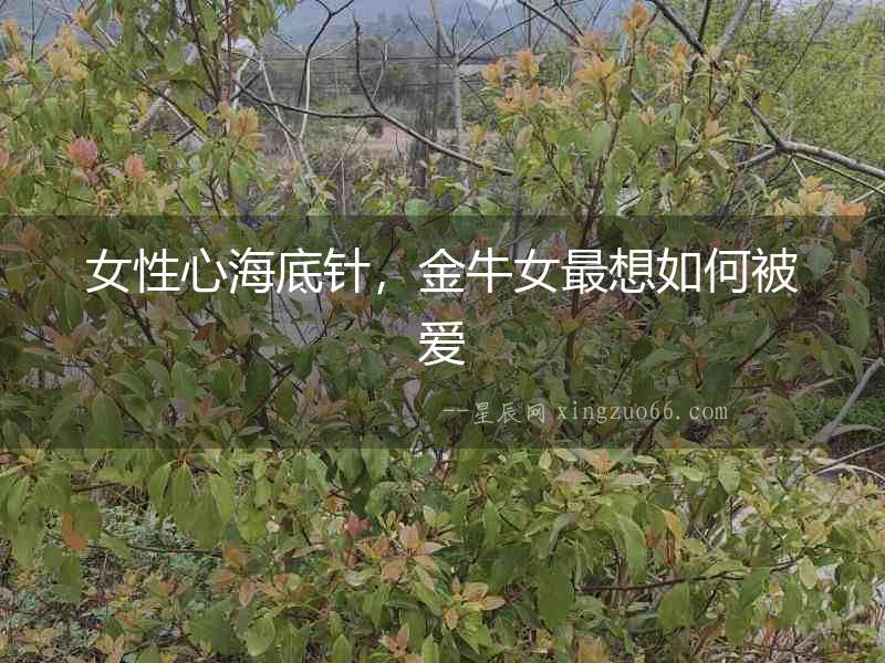 女性心海底針，金牛女最想如何被愛