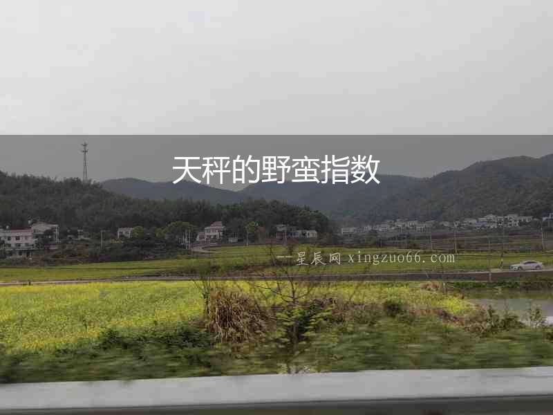 天秤的野蠻指數