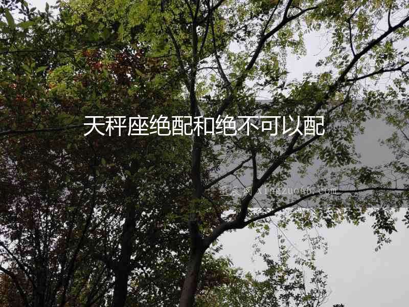 天秤座絕配和絕不可以配