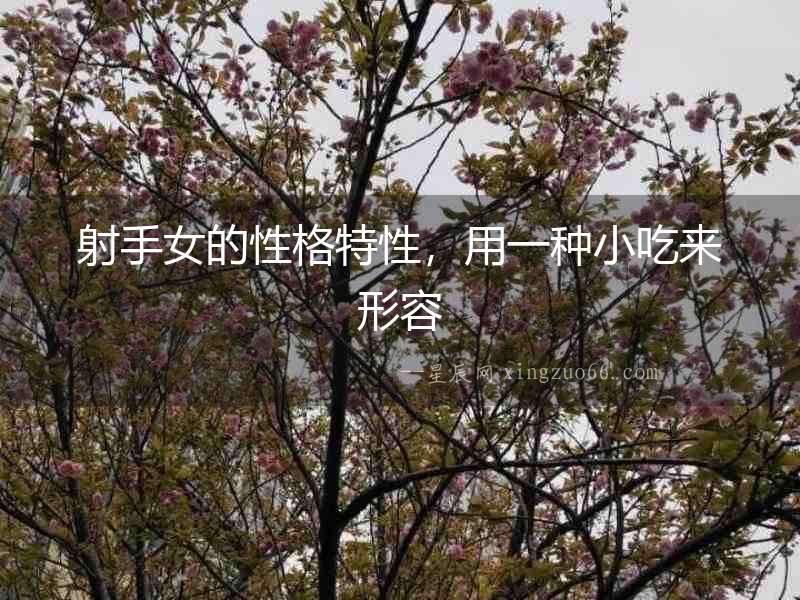 射手女的性格特性，用一種小吃來形容