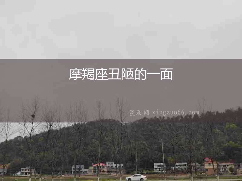 摩羯座丑陋的一面