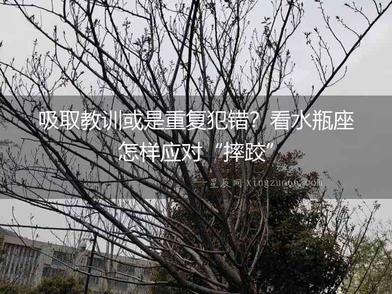 吸取教訓或是重復犯錯？看水瓶座怎樣應對“摔跤”