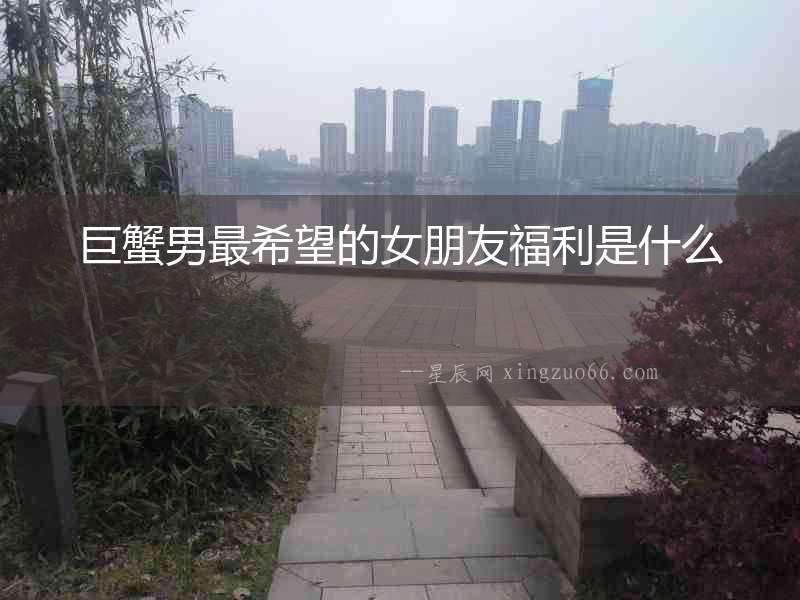 巨蟹男最希望的女朋友福利是什么