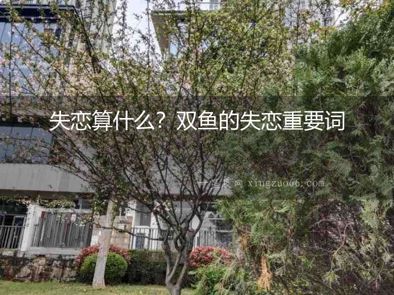 失戀算什么？雙魚的失戀重要詞