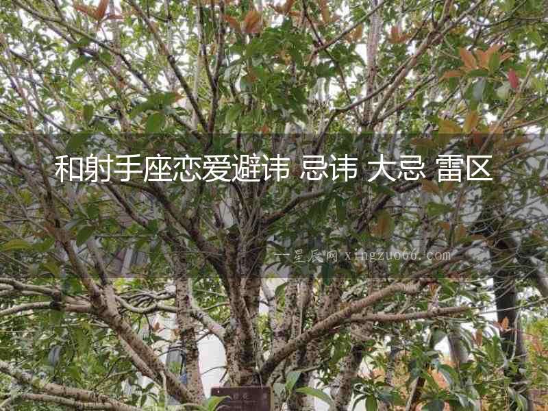 和射手座戀愛避諱 忌諱 大忌 雷區