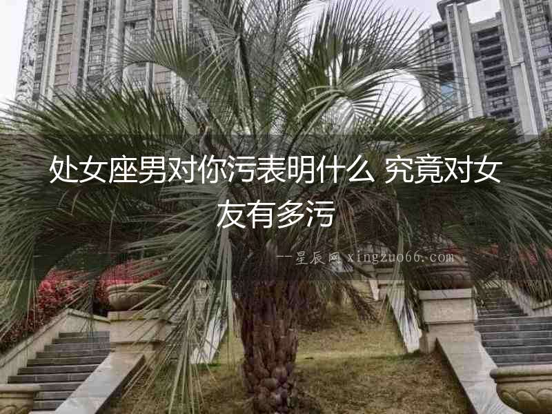 處女座男對你污表明什么 究竟對女友有多污