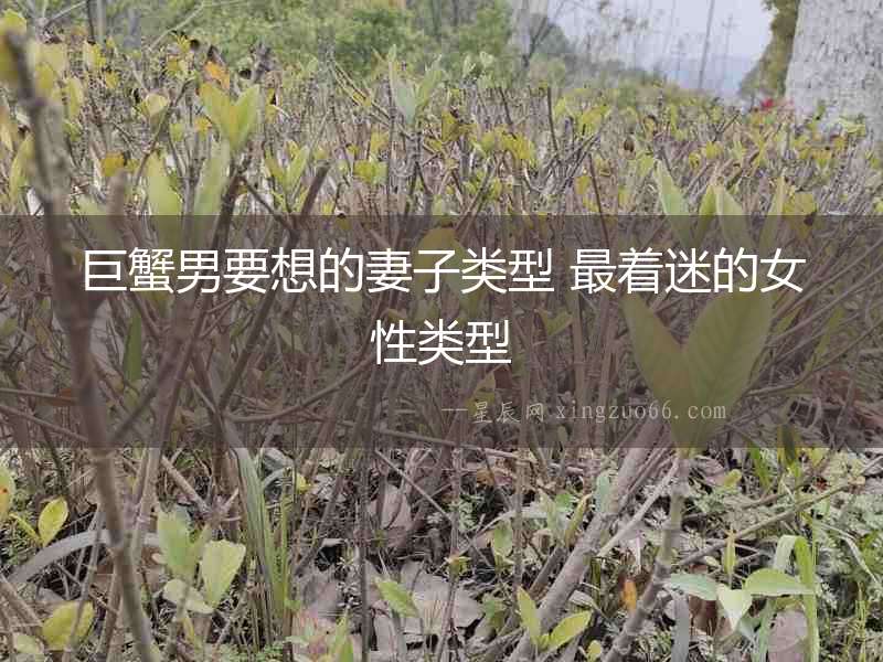 巨蟹男要想的妻子類型 最著迷的女性類型