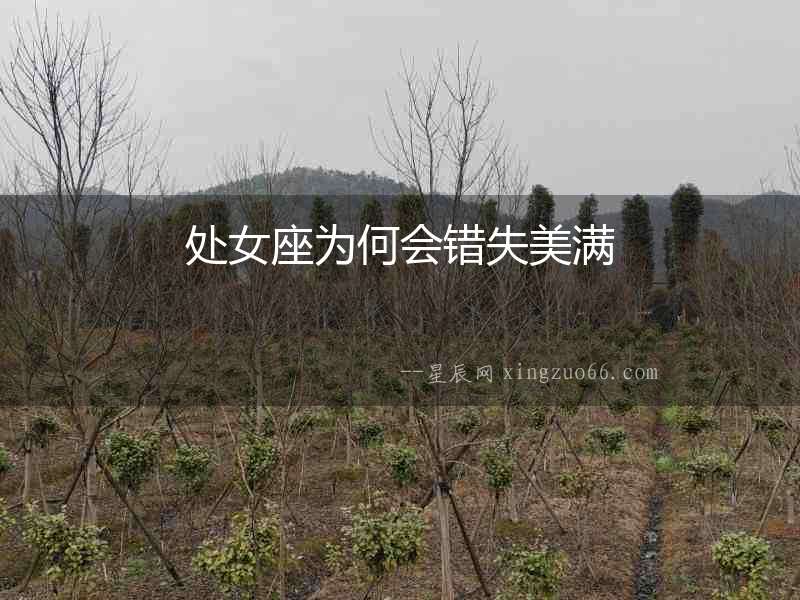 處女座為何會錯失美滿