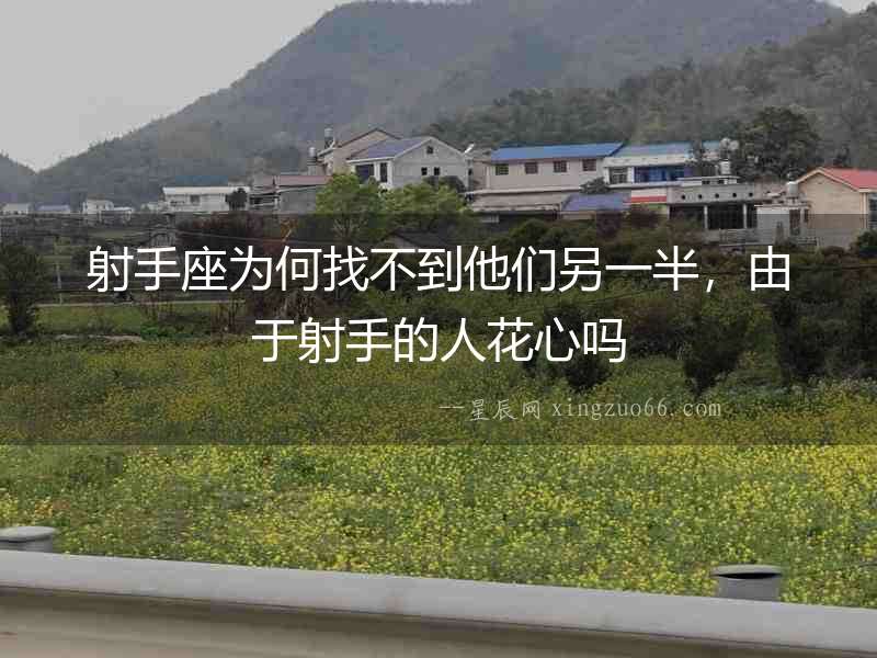 射手座為何找不到他們另一半，由于射手的人花心嗎