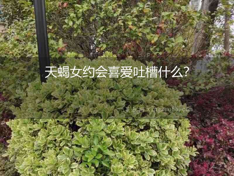 天蝎女約會(huì)喜愛(ài)吐槽什么？